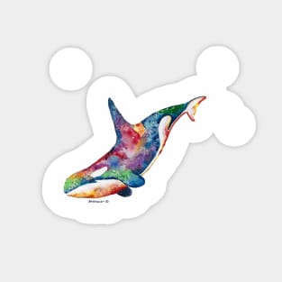 Rainbow Orca Sticker